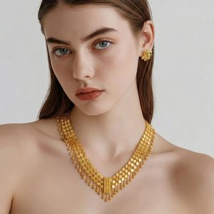 14 Ayar Dorikalı Pullu Kolye – F14KLY27